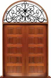 10 panel: single door +  two sidelights