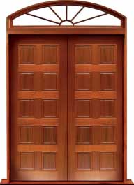 10 panel: single door +  two sidelights