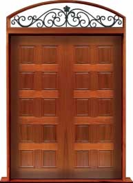 10 panel: single door +  two sidelights