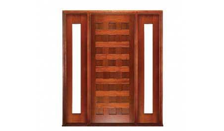 24 panel: single door +  two sidelights
