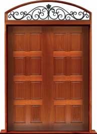 8 panel: single door + sidelight on right