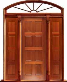 8 panel: single door + sidelight on right