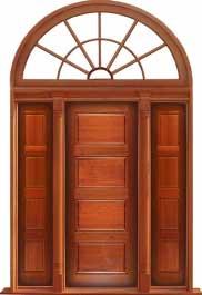 horizontal 4 panel: single door + sidelight on right