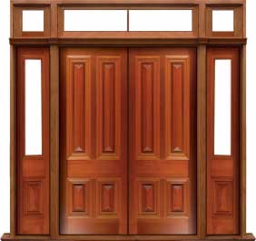 cricket bat: single door + sidelight on left