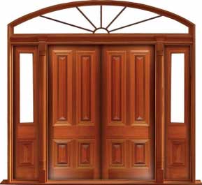 cricket bat: single door + sidelight on left