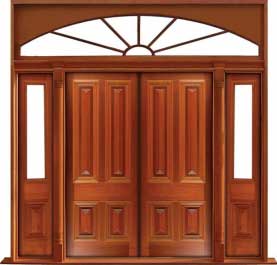 cricket bat: single door + sidelight on left