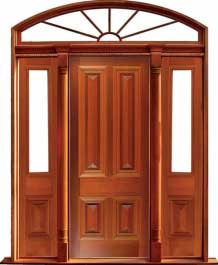 cricket bat: single door + sidelight on left