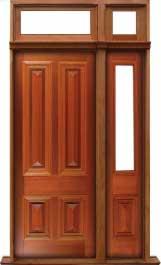 cricket bat: single door + sidelight on left