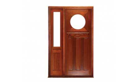 federation rose: single door + sidelight on left