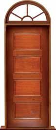 horizontal 4 panel: single door + sidelight on right