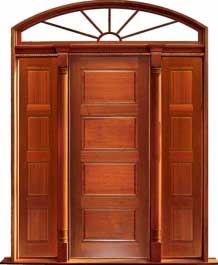 horizontal 4 panel: single door + sidelight on right