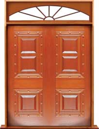 mediterranean: double door +  two sidelights