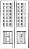 lattice slat gate